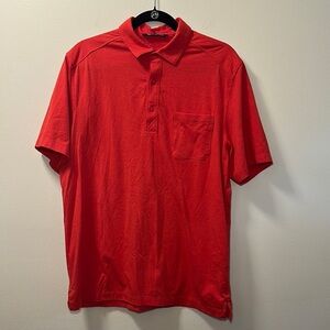 Cutter & Buck Men’s Solid Red Short Sleeve Golf Polo Size L